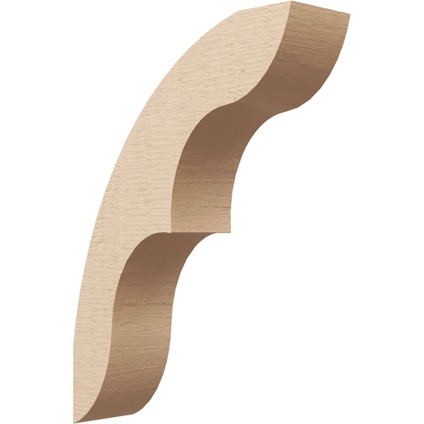 Ekena Millwork 5-inch W x 18-inch D x 24-inch H Ozark Rough Cedar Woodgrain TimberThane Knee Brace, Primed BRCUR05X18X24OZKRCPR - main